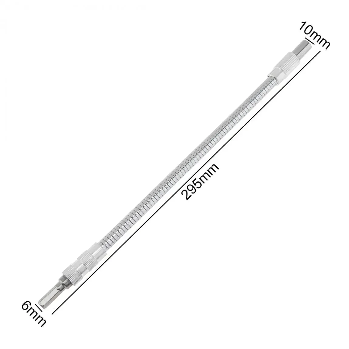 30cm 1/4 \'\'hex shank mangueira flexível chave de fenda extensão bit titular adaptador conectar a 6.35mm cabeça de broca elétrica