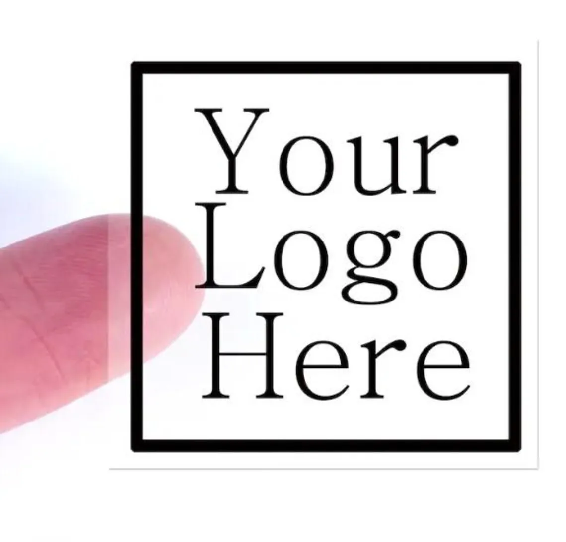 

Custom Stickers Transparent Custom Logo Labels Waterproof Square Personalized Stickers for Wedding Company Logo Gift Packaging