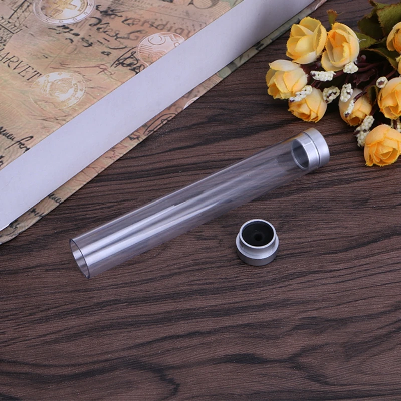 Transparent Cylinder for Case Pen Storage Box Stationery School Office