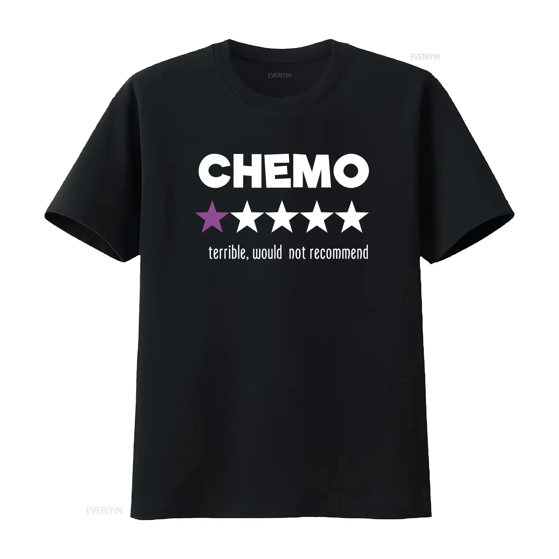 2026 Chemo T Shirt with Star Design for Cancer Survivors Sarcastic Chemotherapy Recommendation Vintage Washed Versatile Ins