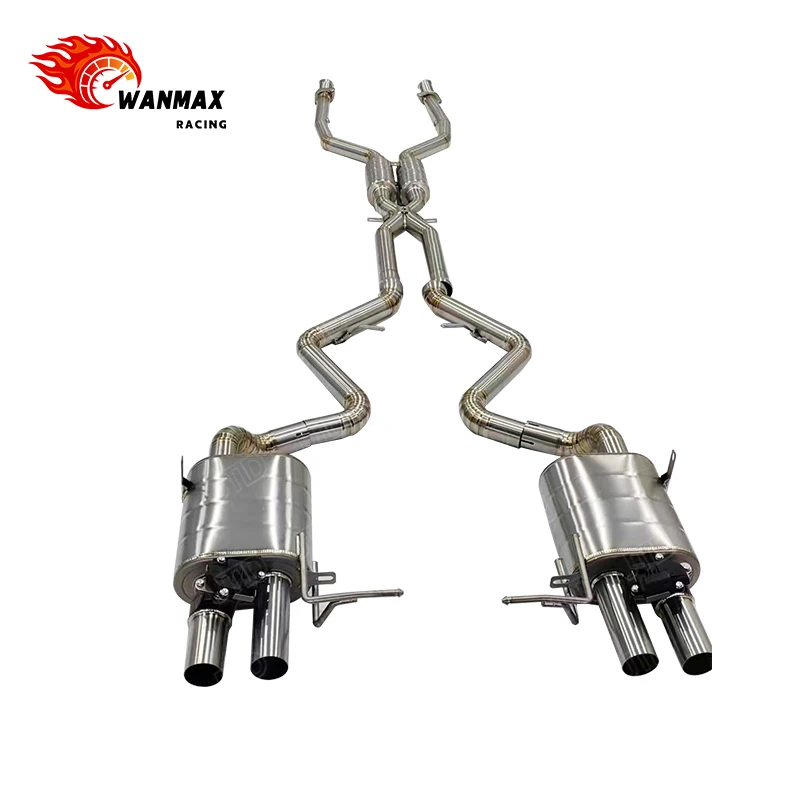 High Quality  Valved Sport 304 Stainless Steel  Exhaust Pipe for  E90 E92 E93 M3  Valvetronic  Catback Exhaust System