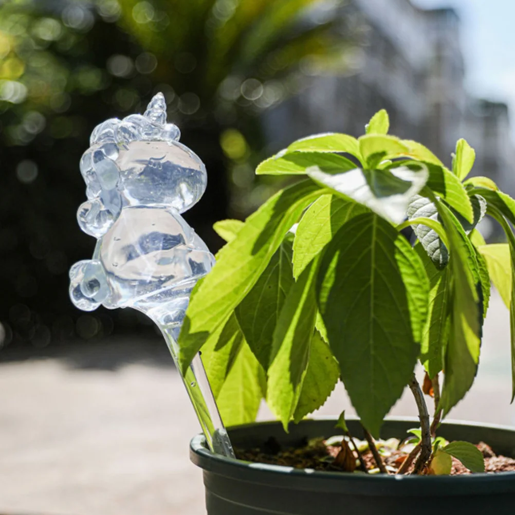 

2Pcs Automatic Watering Device Plastic Unicorn Self Watering Bulb for Potted Plants Indoor Outdoor Irrigation Tool