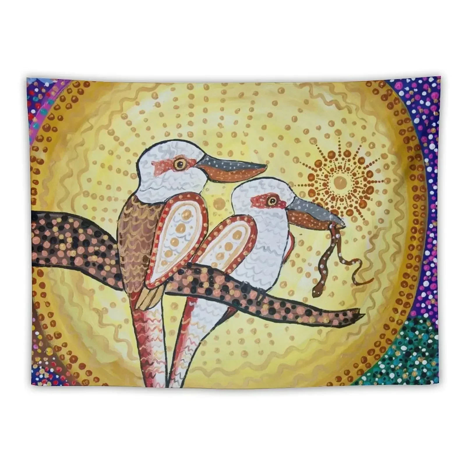 Goo-Goor-Gaga the Kookaburra 2 Tapestry Wallpaper Bedroom Deco Tapestry