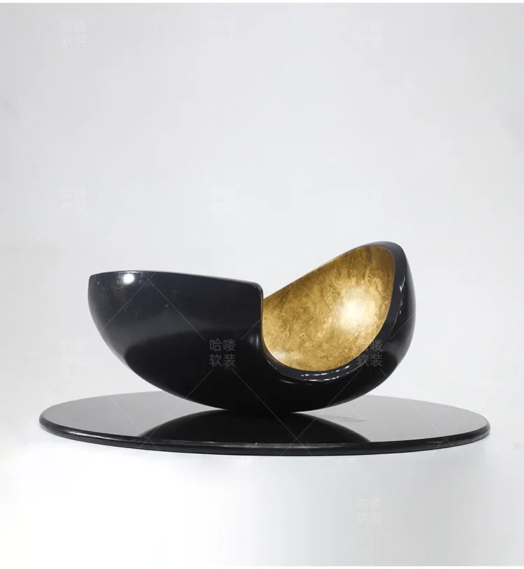 

Model room aisle FRP electroplating sculpture hotel front desk art installation TV cabinet ornament