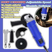 900W Electric Polisher 11000RPM Adjustable Speed Cars Waxing Polishing Machine Automobile Furniture DIY Grinding Polishing Tool