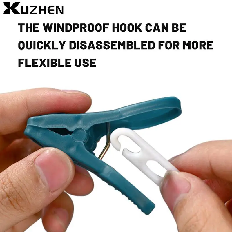 1/5pcs Rotatable Clothespins Windproof Non-slip Clothespins Travel Towel Hangers Laundry Clips Clothes Hooks Sock Clips Fixed