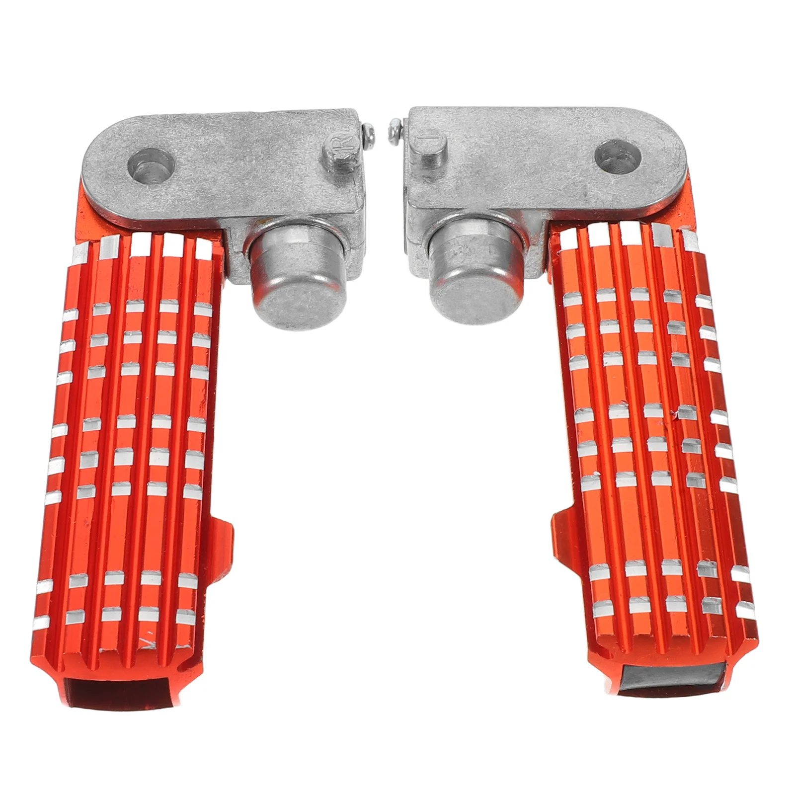 

2Pcs Motorbike Footrest Folding Rear Passenger Pegs Aluminum Alloy Anti-Slip Design Universal Compatibility Quick Mount
