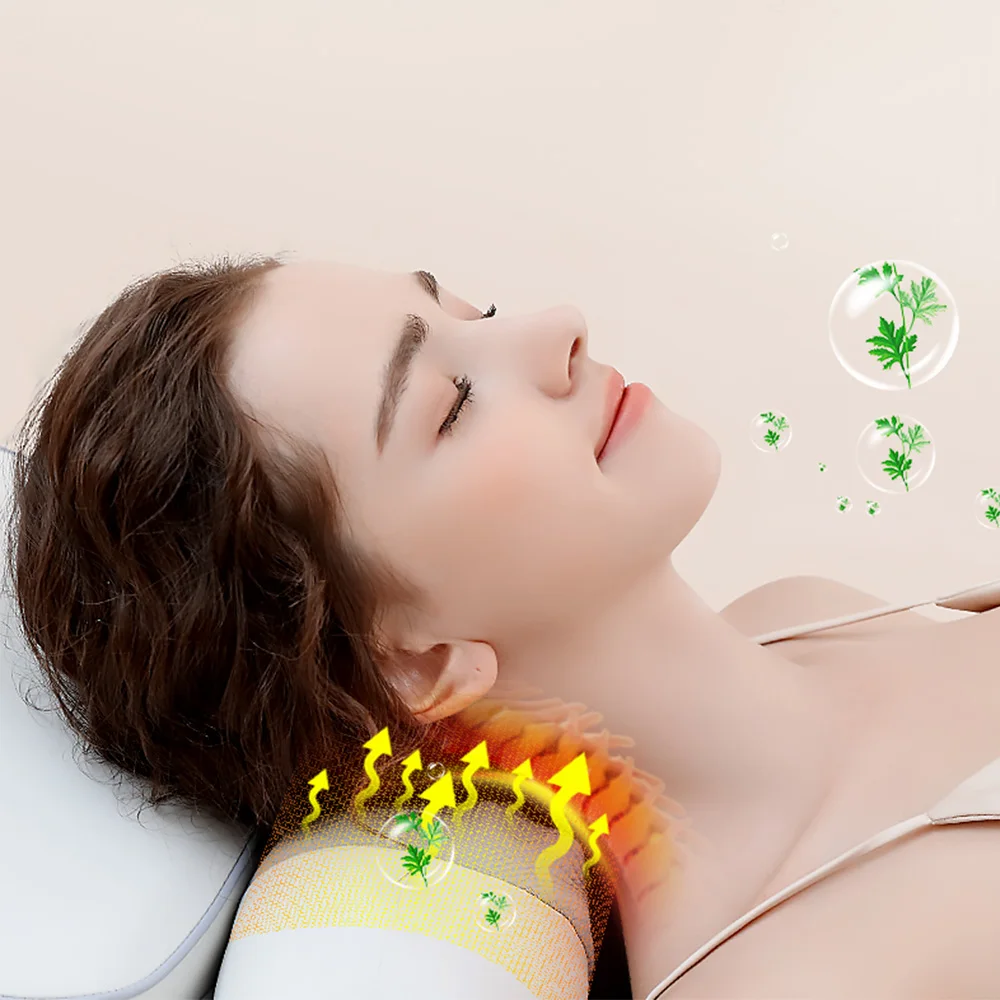 FIRSTTOP neck and shoulder massager large pillow+small pillow set remote control adjustment massage/hot compress massag