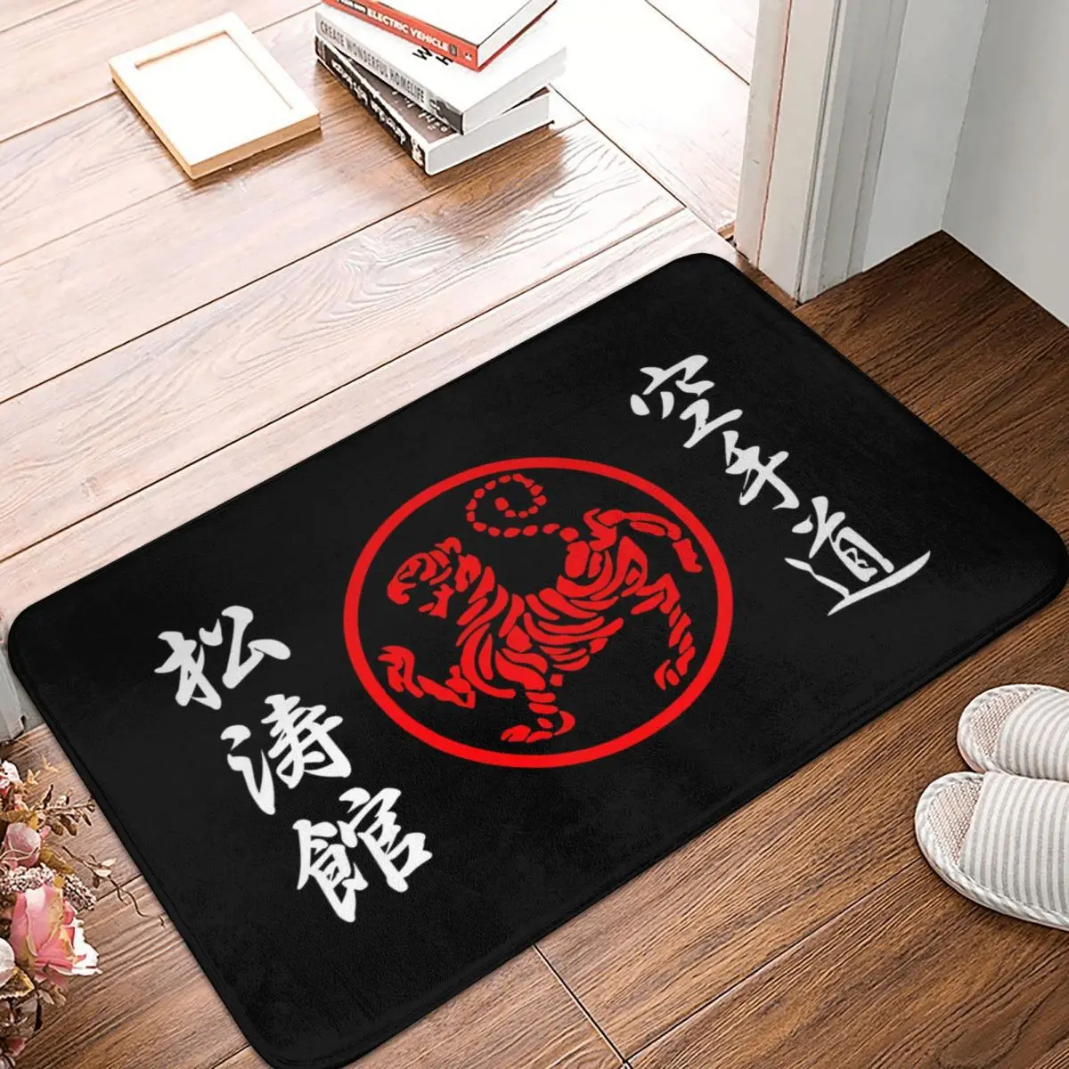 Shotokan Symbol And Kanji On 40x60cm Carpet Polyester Floor Mats Cute Style Practical Everyday