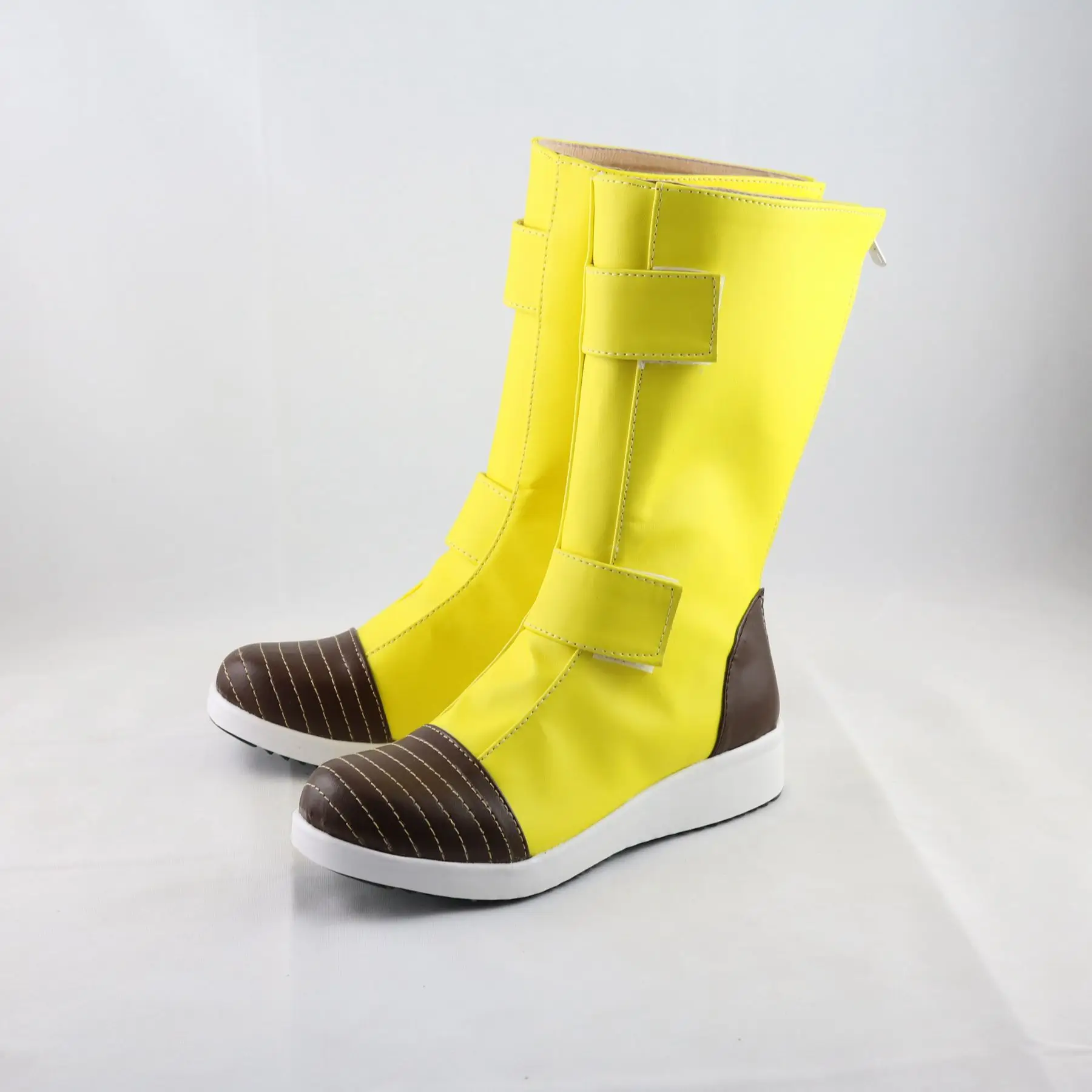 Bottes jaunes Torankusu pour cosplay, chaussures unisexes sur mesure, troncs d'Halloween