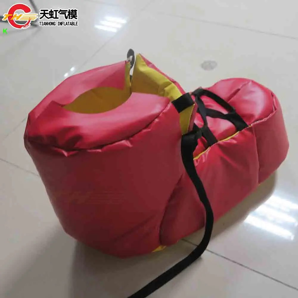 Fast Shipping Giant Boots for Children and Adults Outdoor Team Building Inflatable Speed Shoes Obstacle Games