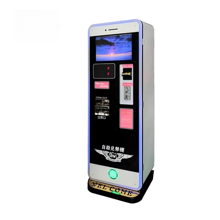 Hot Sale Metal Coin Dispenser Self Service Money Changer Machine Customized Coin Change Machine for Arcade Game Zone