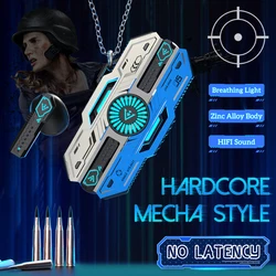 Wireless Gaming Earphone TWS Bluetooth 5.3 Low Latency Mecha Style Headphone Game Music Dual Mode for Xiaomi Huawei Earbuds