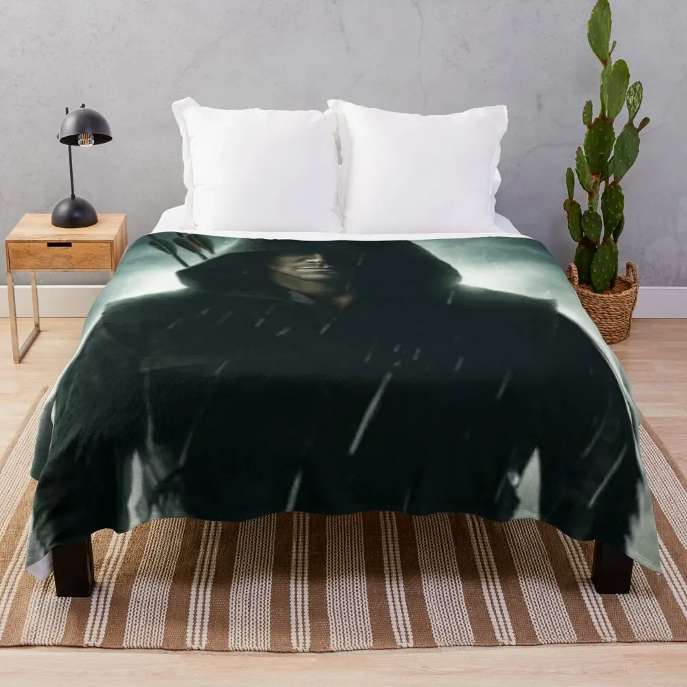 

Oliver Queen The Green Arrow Poster Throw Blanket Thermal Plush christmas decoration Blankets