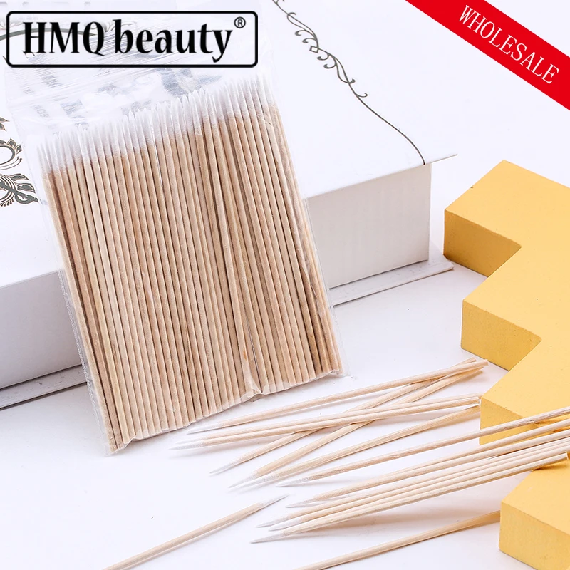 

Wholesale 1000/2000pcs Disposable Cotton Swab Lint Free Micro Brushes Wood Cotton Bud Swab Eyelash Extension Glue Remove Tool