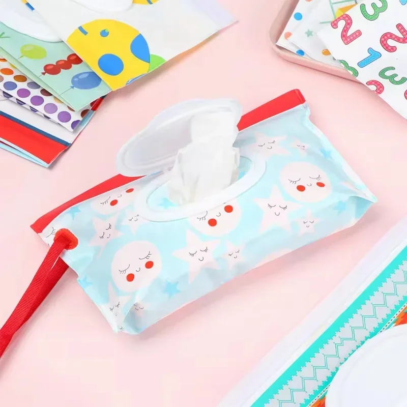 Portable Refillable Baby Wipe Dispenser - Reusable Travel Wet Wipe Pouch for Easy Diaper Changes On-the-Go images - 6