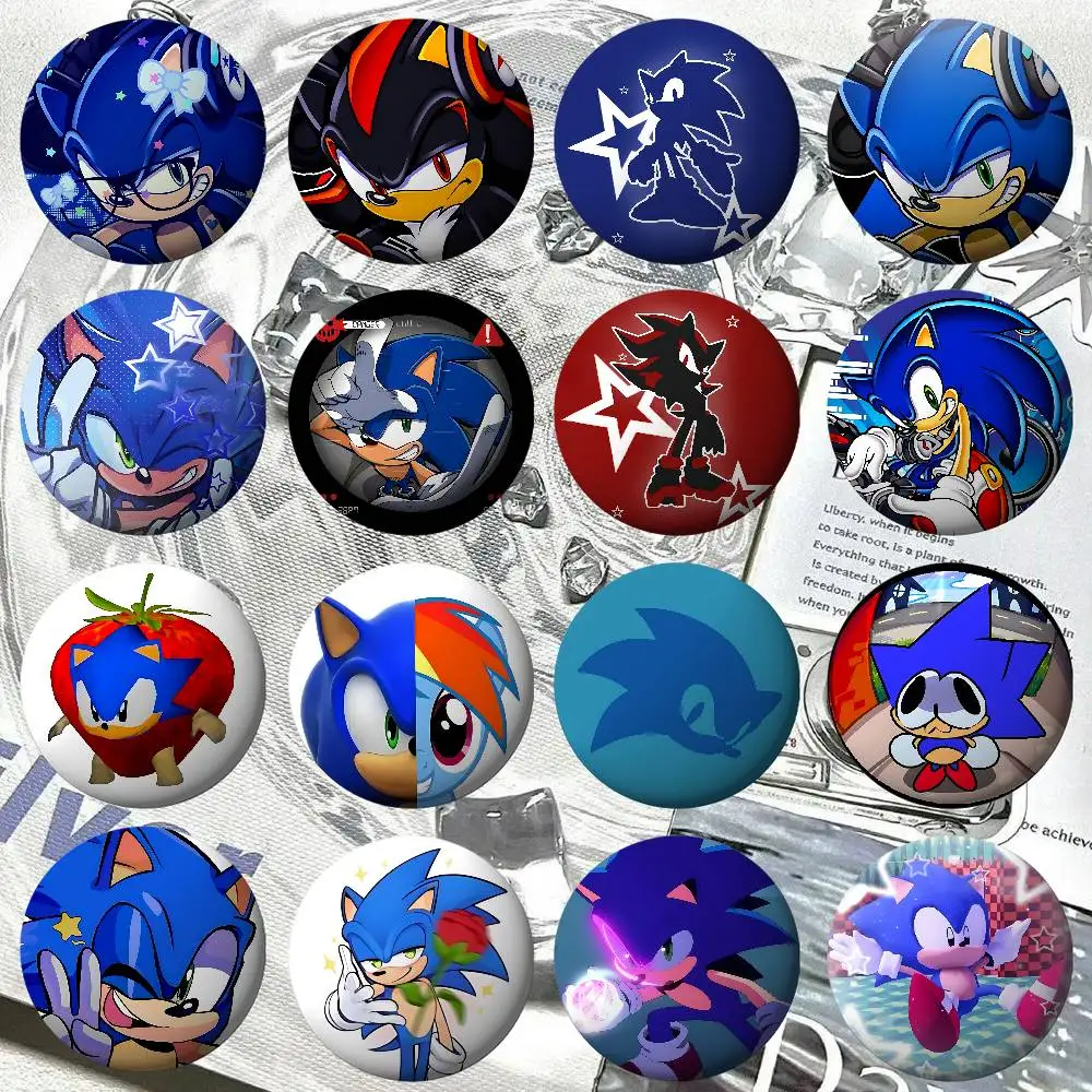 Coole S-sonicS-Abzeichen-Pins für Freunde, Rucksäcke, Kleidung, Sammlerstücke, Schmuckgeschenke