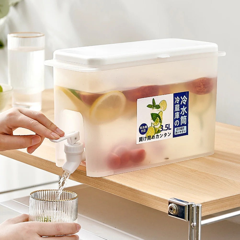 

High Grade Plastic Water Dispenser with Tap Large Capacity Cold Drink Dispenser for Home Restaurant Juice Tea Infusion Container