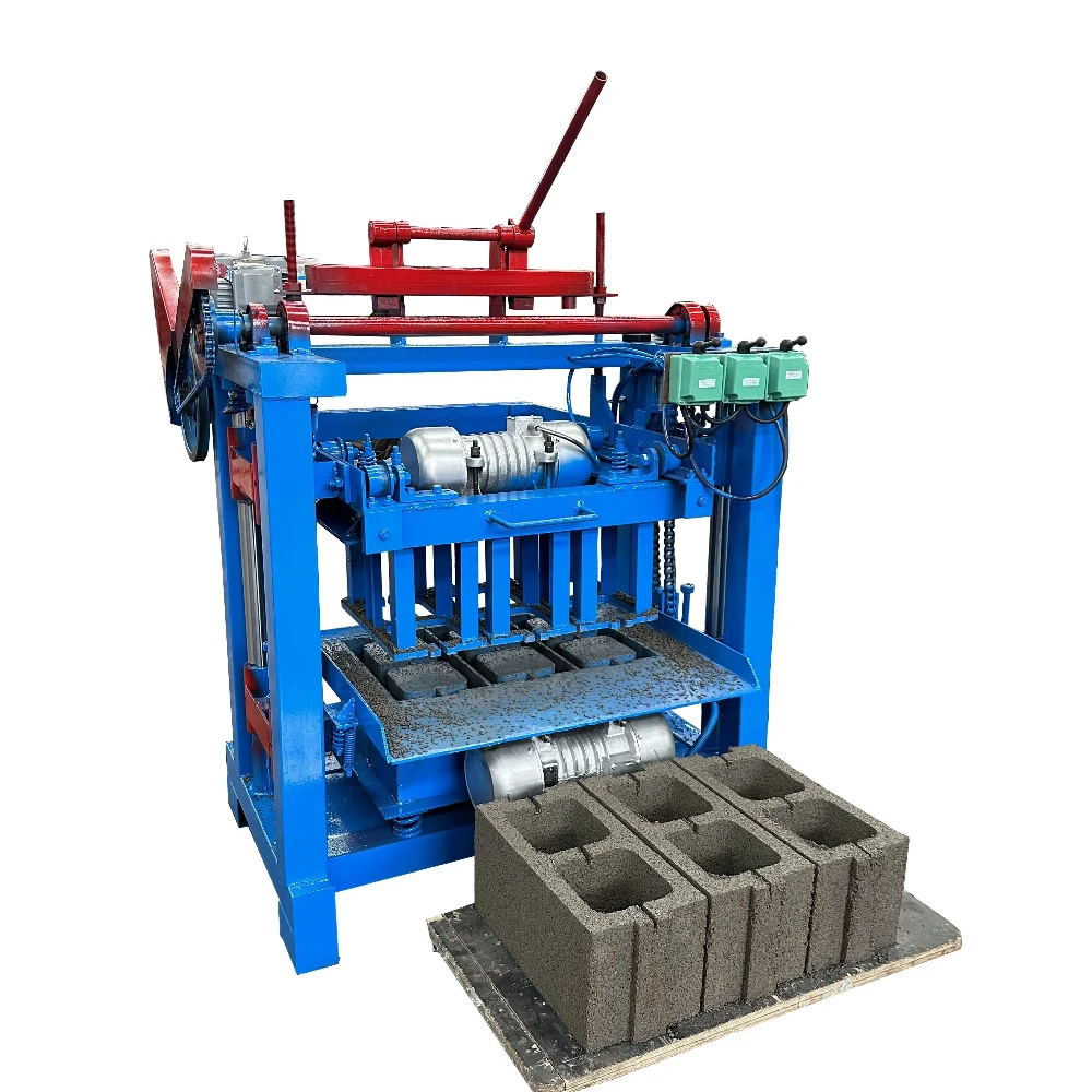 Cement Hollow Concrete Brick Making Machine, Household Hydraulic Block High-quality Brick Making Machine