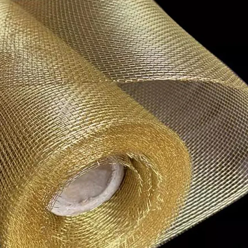 Brass Woven Wire Mesh Cloth Fabric Screen 3 To 250 Mesh