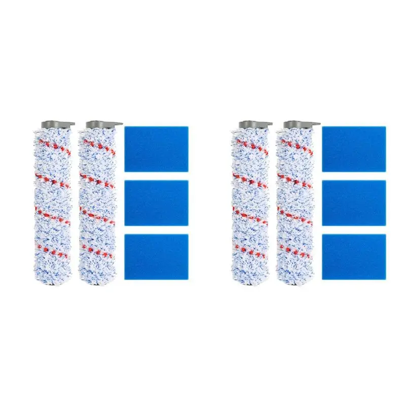 【THANKSGIVING DAY】2 Set Filter Brush Roller And Pre-Filter Foam Replacement Parts For Tineco Ifloor HF10E-01 Cordless Wet Dry