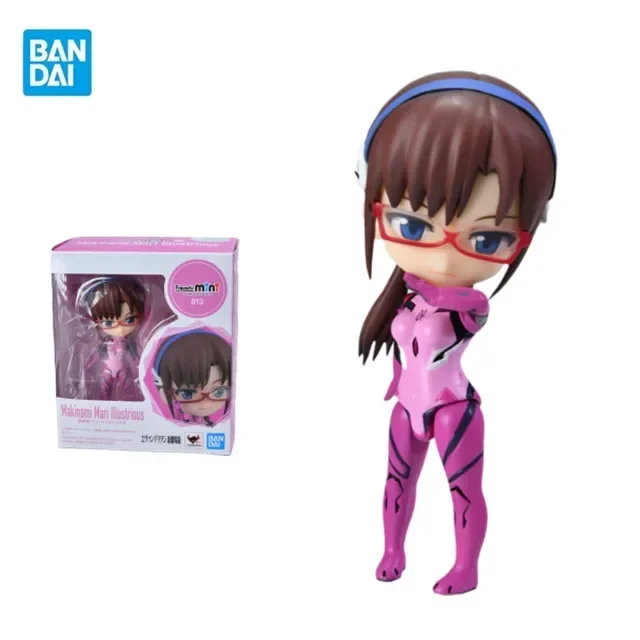 

Bandai Original EVA Evangelion Anime Figuarts mini Mari Makinami Theatrical version 9cm Action Figure Toys Gifts For Children