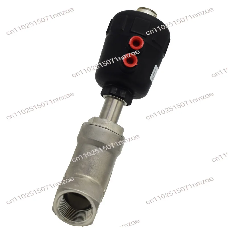 Stainless Steel Threaded Hard-Sealed Pneumatic Angle Seat Valve - 7114025-63 Air-Operated Valve for Steam Application