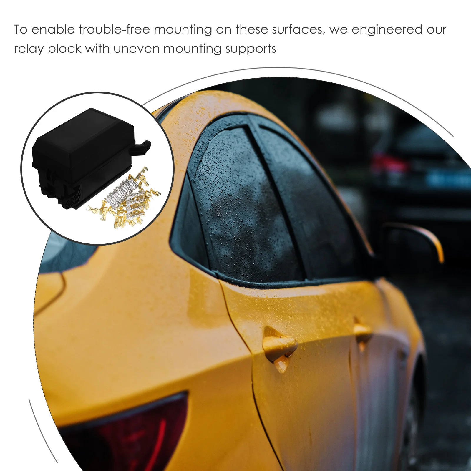 

12-Slot Fuse Relay Box For Automotive Marine Use Snap- With Metallic Terminals Fuse Relay Storage Box