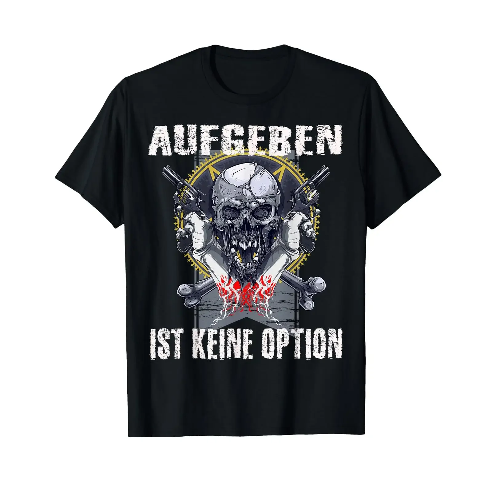 Abandon is no option perseverance and fighting funny t shirt vintage Washed designer clothes Soft Breathable Stretched