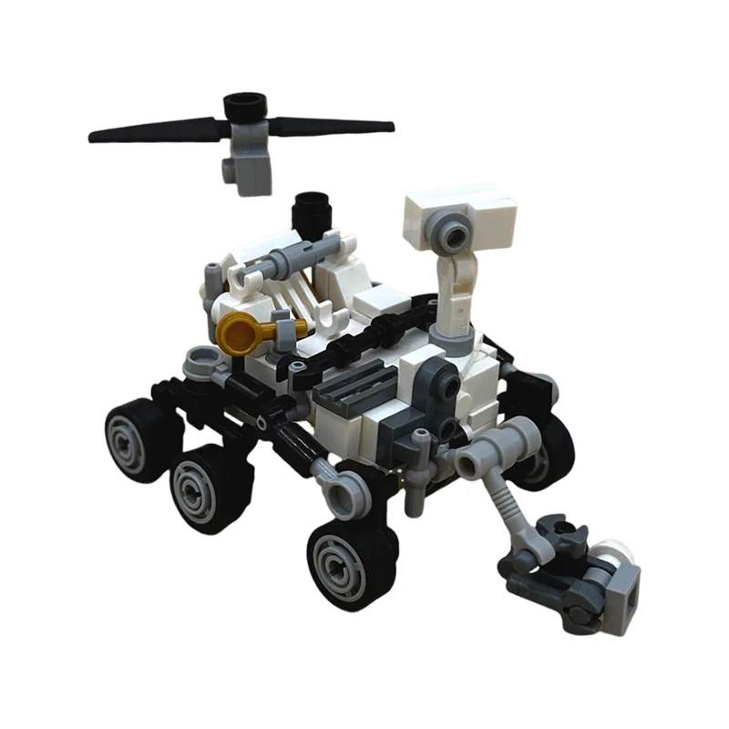 MOC Perseverance Rover And Ingenuity Model Building Blocks Space Exploration Rover Assembly Toy DIY Creative Kids Birthday Gift