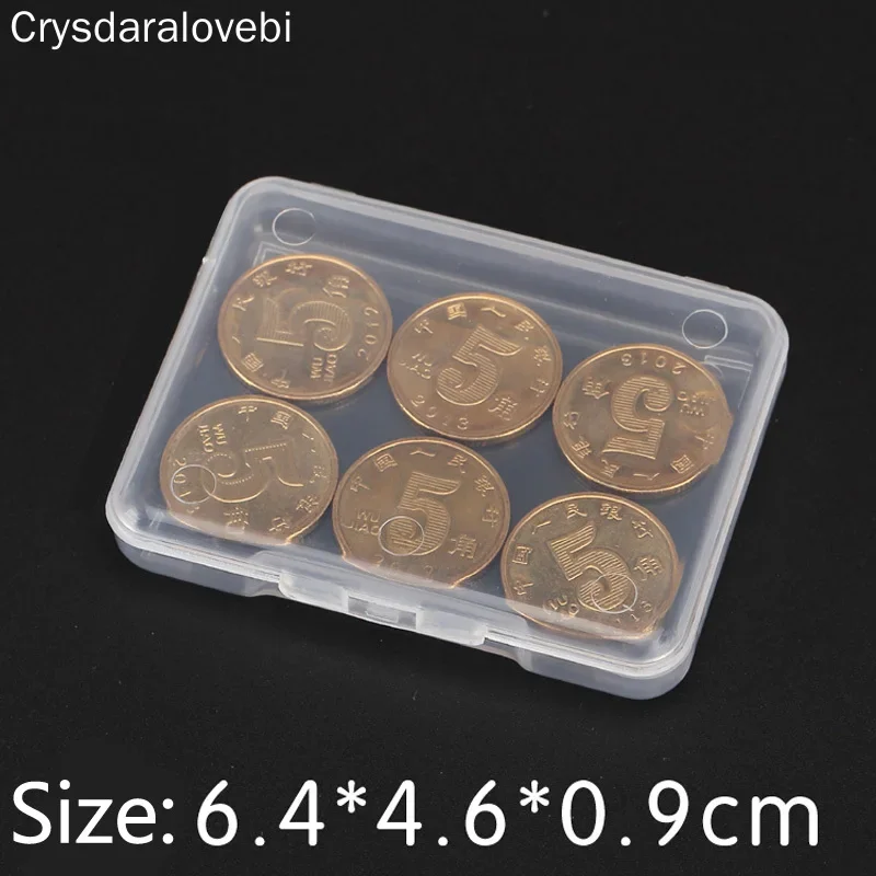 

100pcs Small Parts box collapsible rectangle Plastic Boxes for jewelry Transparent Plastic box Storage