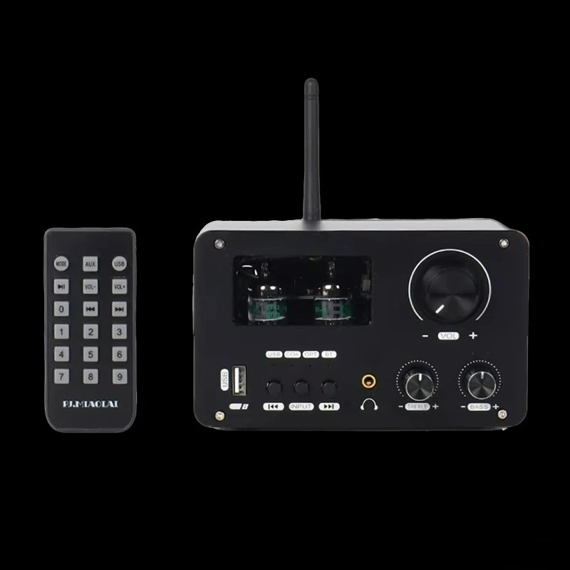 HiFi Tube Preamp GE5654 ES9023 DAC Bluetooth 5.0 XLR Balanced Output Lossless Turntable  IR Remote Audiophile Sound System