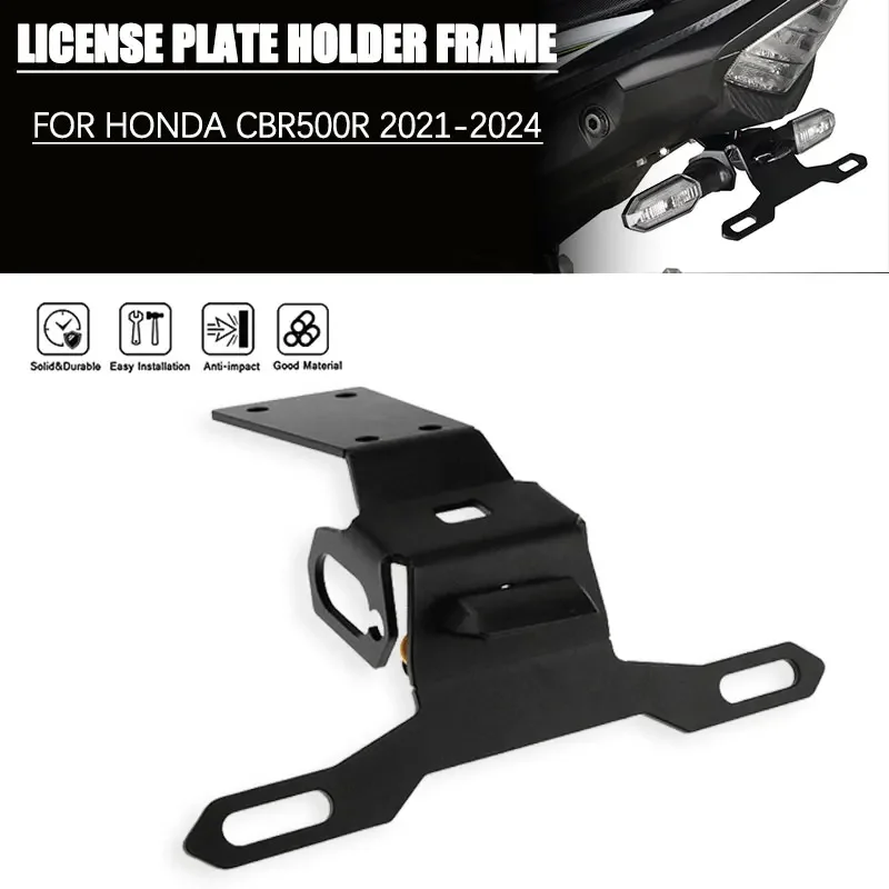 For HONDA CBR500R cbr 500r 2021-2024 2023 2022 Tail Tidy Carbon Steel Fender Rear Support License Plate Frame Rear Card