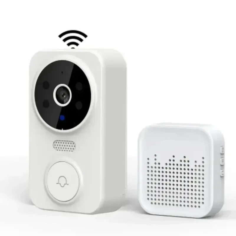 Visual Doorbell Tuya WiFi Video Doorbell Home WiFi Wireless Doorbell Rechargeable Battery Powered Color Night Vision Camera Bell