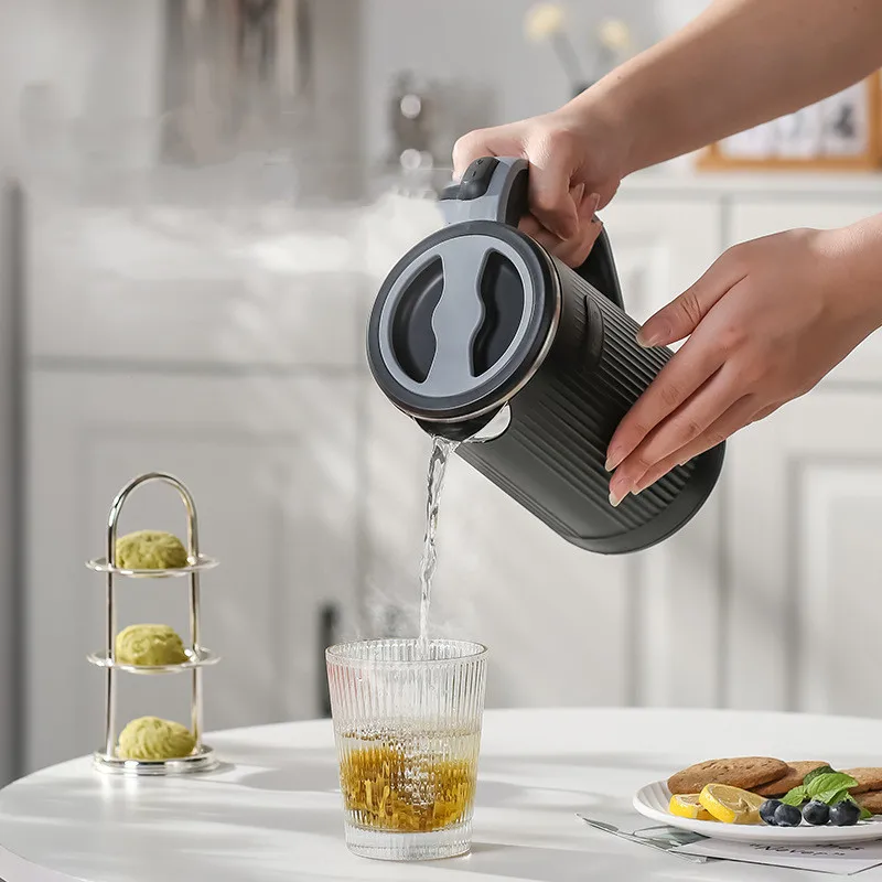 110V Portable Electric Kettle Double-layer 304 Stainless Steel Quick Water Boiler Travel Mini Kettle Automatic Power Off 800ml