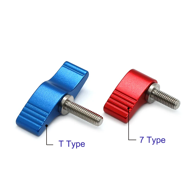 1piece-5pcs M4 M5 M6coloradjustablethumbscrewst Type / 7typehand Tighten Screw Handle Knob Bolt Aluminum Alloy