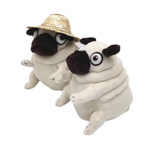 Kawaii Pluszowe zabawki 15 cm pies Elf Gruby mops Siedzący mops Psy Zabawki Wypchane lalki dla dzieci Lalki prezentowe dla dzieci