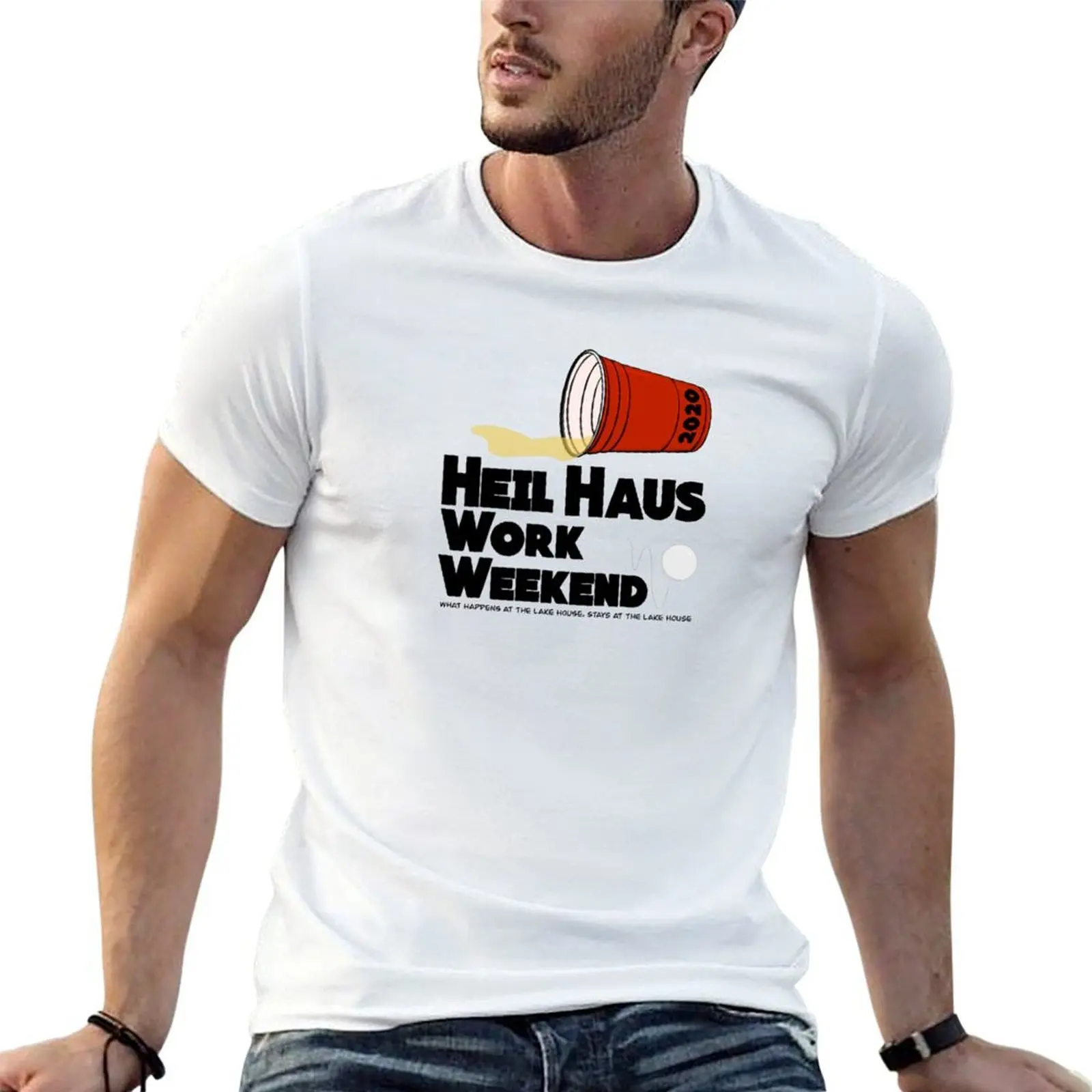 

Heil Haus Work Weekend T-Shirt men t shirt cotton 100% t shirts for man pack cotton t shirts for man pack white T-Shirt