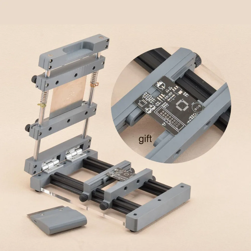 PCB Stencil Solder Paste Printing Table Steel Plate Small-scale Solder Paste Printing Manual Mini Screen Printing Machine