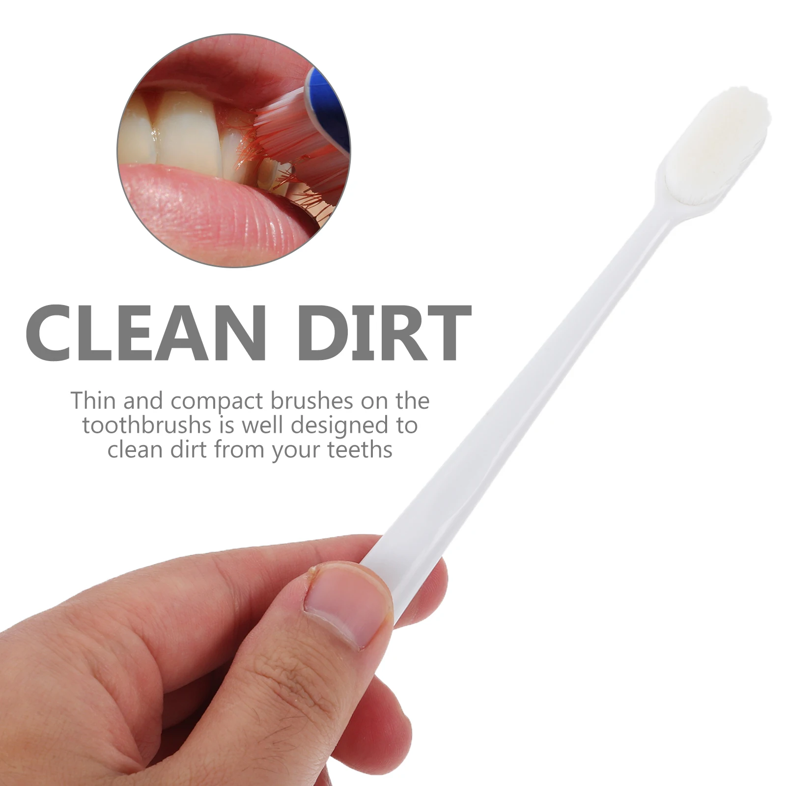 

8Pcs Soft Bristle Toothbrush Lightweight Portable Teeth Cleaning Tool for Daily Use Ultra Toothbrush