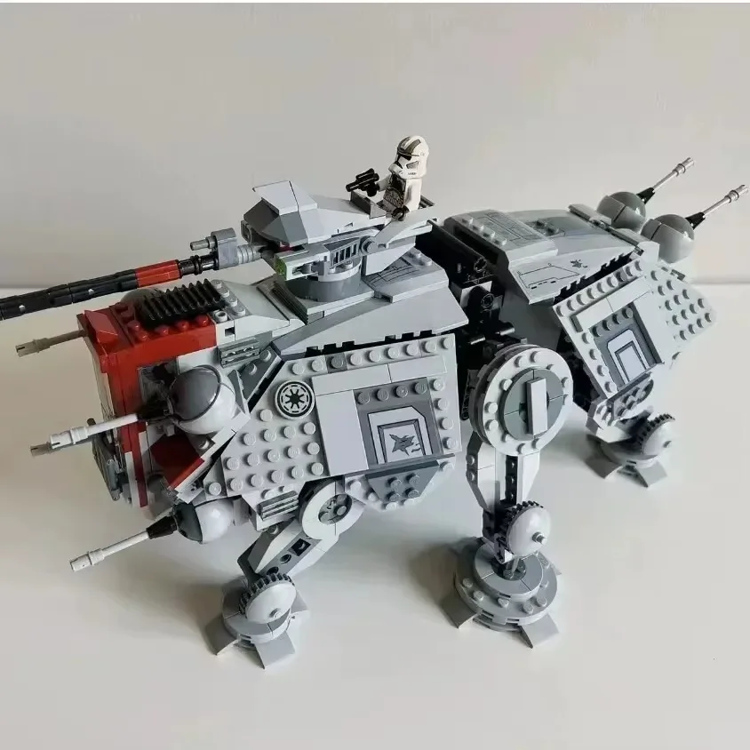 Juguetes calientes StarWars, actuador táctico todo terreno At-te con modelo 75337, Kit de construcción, ladrillos autoblocantes, regalo de cumpleaños y Navidad