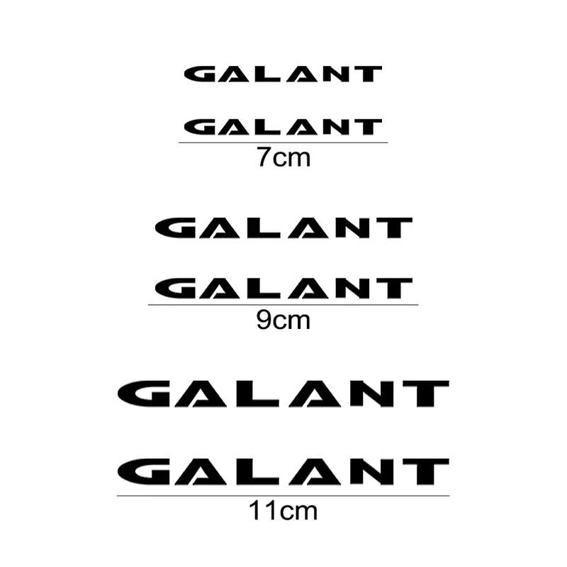 6PCS Vinyl Car Caliper Cover Sticker for Mitsubishi GALANT Logo ASX Eclipse Competition Ralliart Outlander Lancer Colt Delica