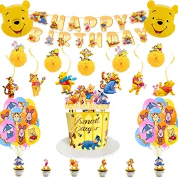 Juego de globos de aluminio con temática de Disney Winnie the Pooh para niños, Decoración de cumpleaños, decoraciones de boda, suministros para Baby Shower