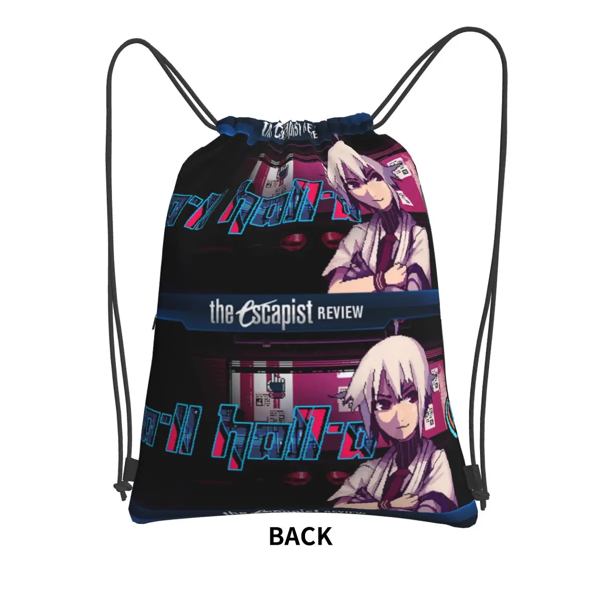 VA-11 Halle-ein Logo (1) tragbare Rucksäcke Kordel zug Tasche Multifunktions-Kordel zug Bündel Tasche Aufbewahrung taschen für Schüler