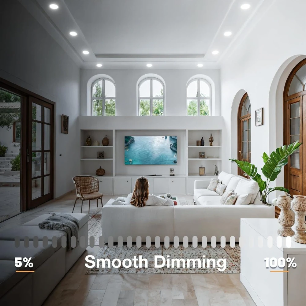 NEW 20 Pack 4 Inch 5CCT Ultra-Thin LED Recessed Ceiling Light w/Junction Box,11W Eqv 70W,800LM High Brightness Downlight