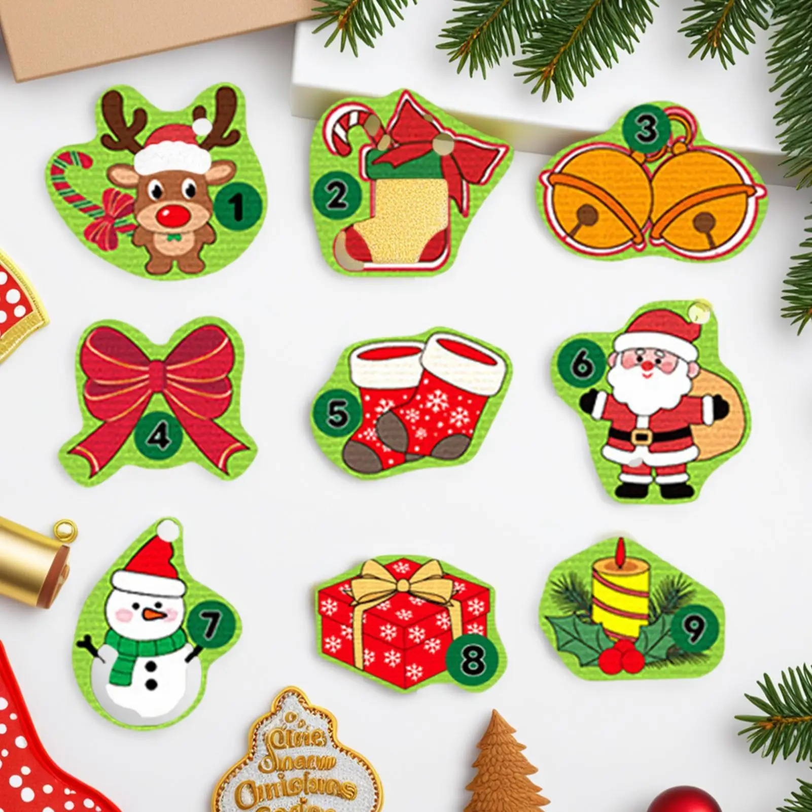 لوحة رمي السهام الخارجية 16.5 Icch لعبة الهدف على شكل شجرة عيد الميلاد الممتعة ألعاب عيد الميلاد ذاتية الصنع مع كرات لاصقة للأماكن الداخلية والخارجية