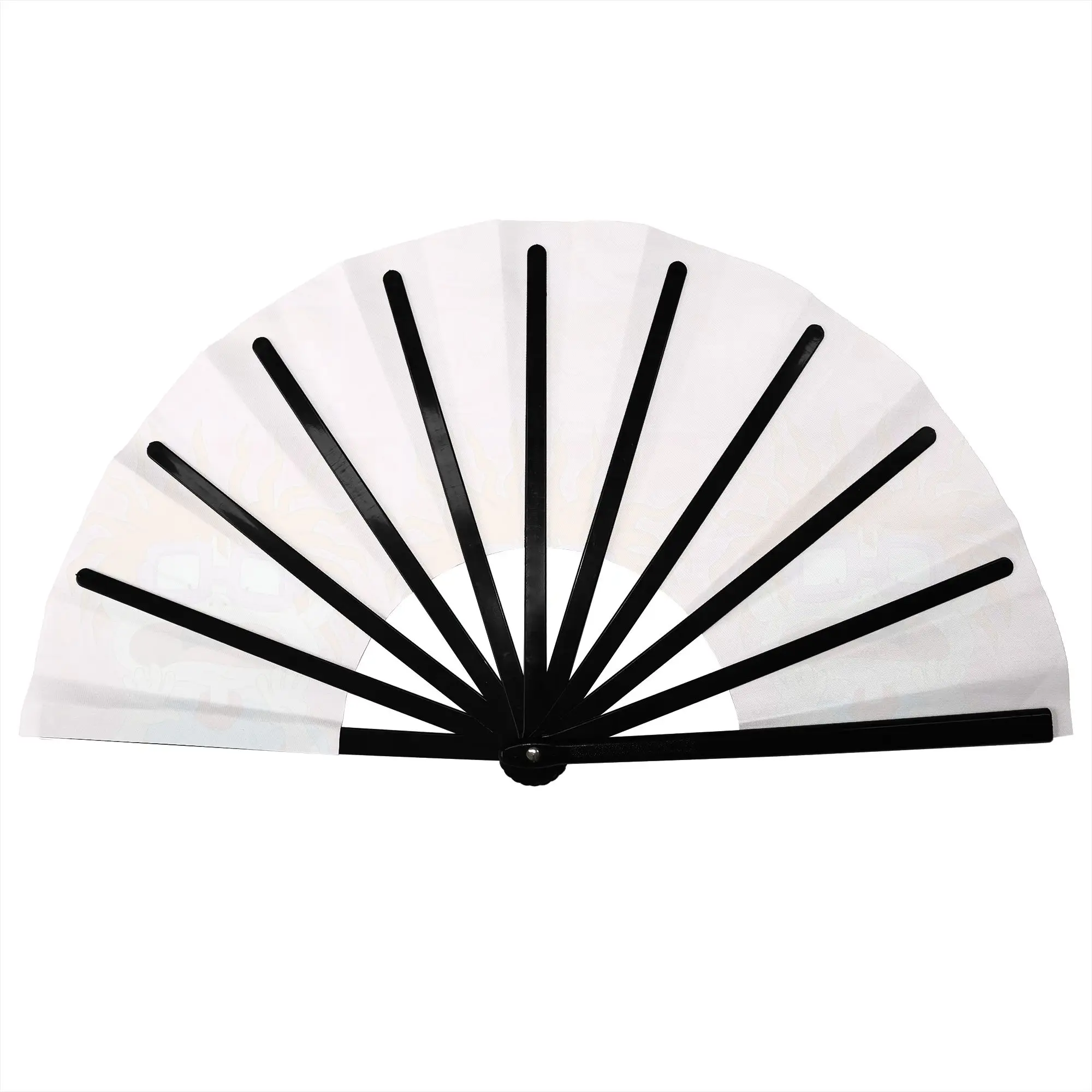 R-Rugrated Hot Cartoon Animes Folding Hand Fan  Personalized Mangas  Polyester Fabric Fan Cool Summer Accessory Decorative Fans