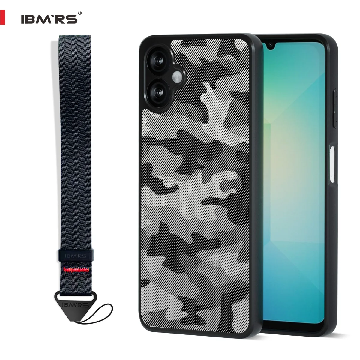 

IBMRS for Samsung Galaxy A07 Camo Case, Shockproof Cover, PC+TPU Dual Layer Heavy Duty Armor