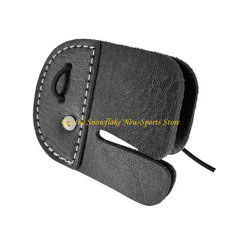 E56D Leather Protective Tab Finger Protector Right Handed