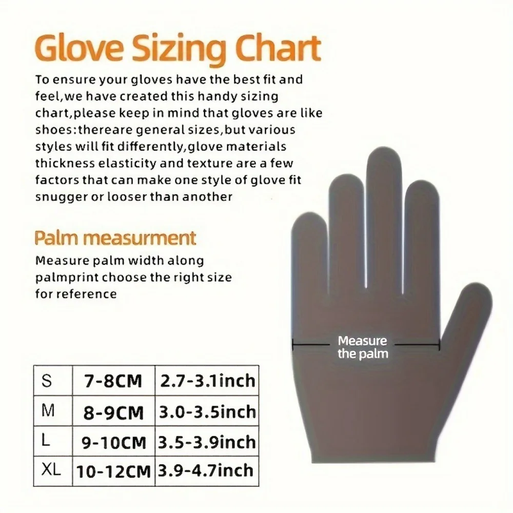100PCS Black Nitrile Gloves Disposable Latex Powder Free Gloves for Kitchen Cleaning Industrial Working Hair Dye Gloves